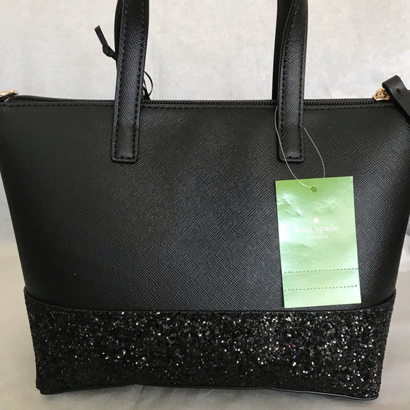 Kate spade NY Ina Greta Court Black Bag Glitter - Picture 5 of 5